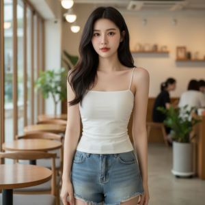 Camisole Coréen à Bretelles fines - K-Pop France