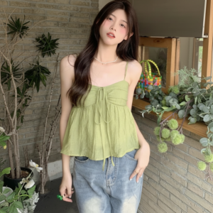 Camisole Coréen en Lin - K-Pop France
