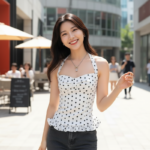 Débardeur à Pois Style Coréen - K-Pop France