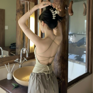 Camisole Korean Dos Nu - K-Pop France