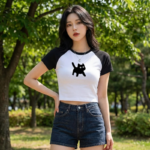 Crop Top Coréen Kawaii - K-Pop France