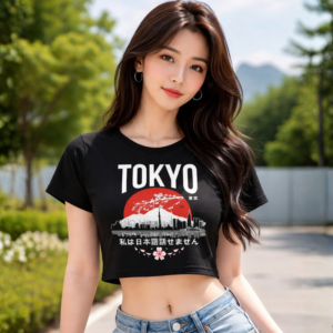 Haut Crop Tokyo Streetwear - K-Pop France