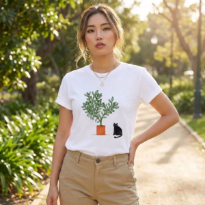 T-shirt Coréen Imprimé Cartoon - K-Pop France