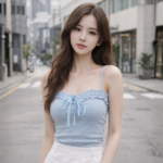 Crop Top Femme à Bretelles Fines - K-Pop France