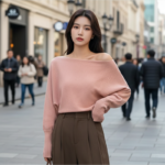 Pull Coréen Épaules Dénudées - K-Pop France