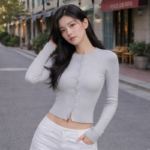 Cardigan Maille Boutonnée - K-Pop France