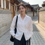 Blouse Cache-cœur à Nouer - K-Pop France
