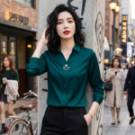 Blouse Fluide Col Chemise - K-Pop France