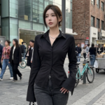 Chemise Cintrée à Nouer - K-Pop France