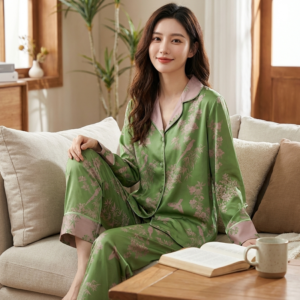 Pyjama Coréen en Soie Glacée - K-Pop France