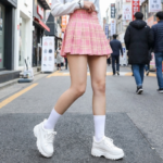 Jupe Coréenne Taille Haute Plissée - K-Pop France