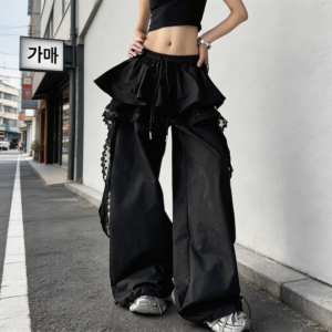 Pantalon Jambes Larges Korean - K-Pop France