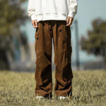 Pantalon Cargo Velours Côtelé - K-Pop France