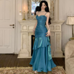 Robe Longue Dos Nu Elégante - K-Pop France