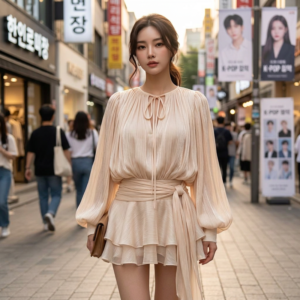 Robe Coréenne Plissée - K-Pop France