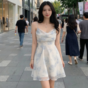 Robe Coréenne Fleurie - K-Pop France