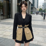 Blazer Patchwork Mode Coréenne - K-Pop France