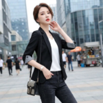 Blazer Coréen Manches 3/4 - K-Pop France
