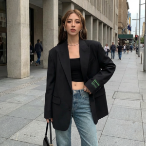 Blazer Korean Oversize Femme - K-Pop France