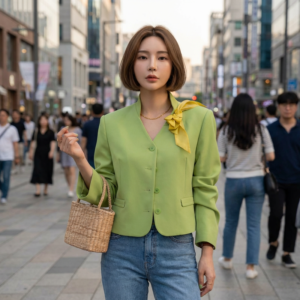 Blazer Korean Court à Boutons - K-Pop France
