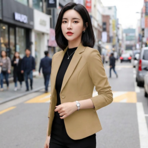 Blazer Coréen Femme Cintré - K-Pop France