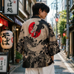 Kimono Cardigan Dragon - K-Pop France
